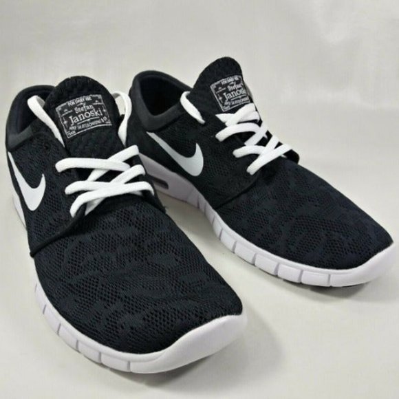 nike sb stefan janoski max black white